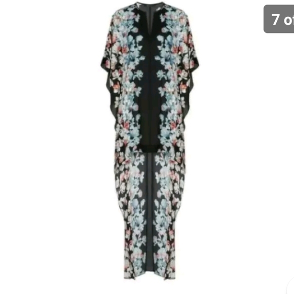 GORGEOUS BCBGMAXAZRIA DAMEKA HI LOW KAFTAN DRESS XS/S - Picture 7 of 12